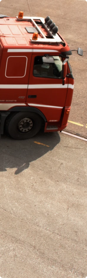 Camion de transport de marchandises, secteur accompagné par le cabinet